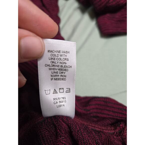 Maurices XS maroon and black striped shirt new with tags - Picture 8 of 10